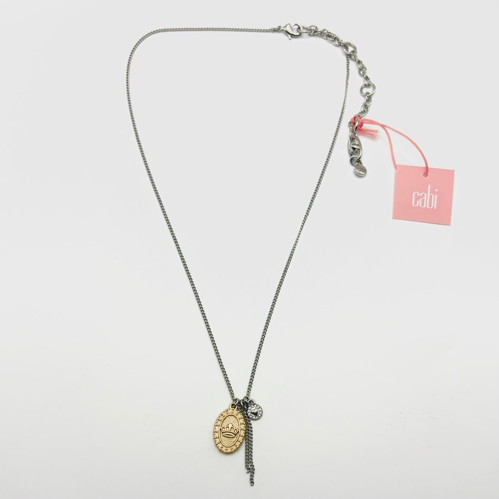 New Cabi Reign Gold and Silver Tone Charm Necklace - Picture 2 of 6